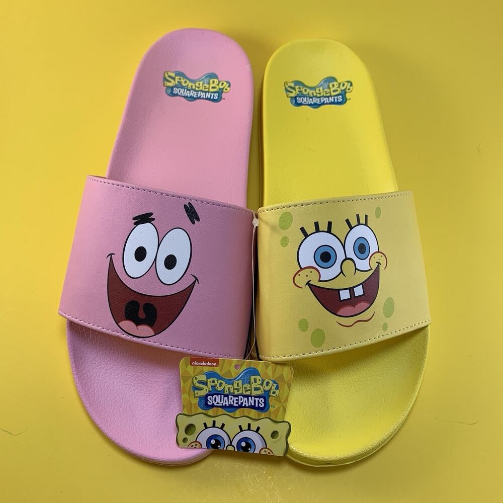 NICKELODEON SPONGEBOB SQUAREPANTS PATRICK SLIDES SANDALS MENS SHOES SIZE 12 NWT